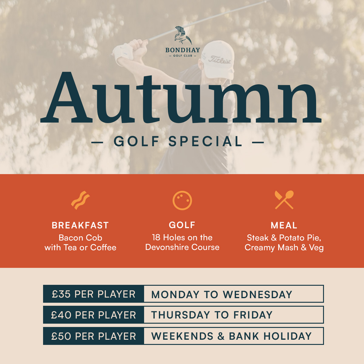 Bondhay Golf Club Autumn Special